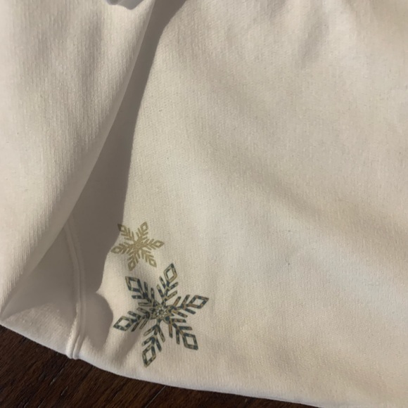 Cozy Snowflake Snowman Crewneck Sweatshirt Sizes 2XL-5X - Picture 8 of 8